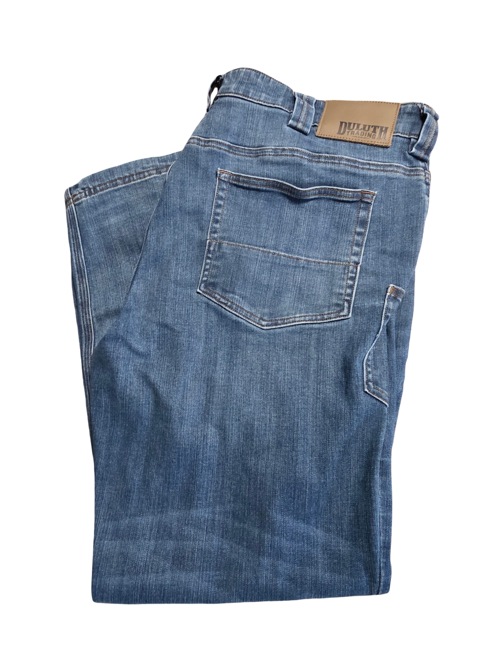 Duluth Trading Co Men's Blue Denim Jeans 40x30 Ballroom Double Flex